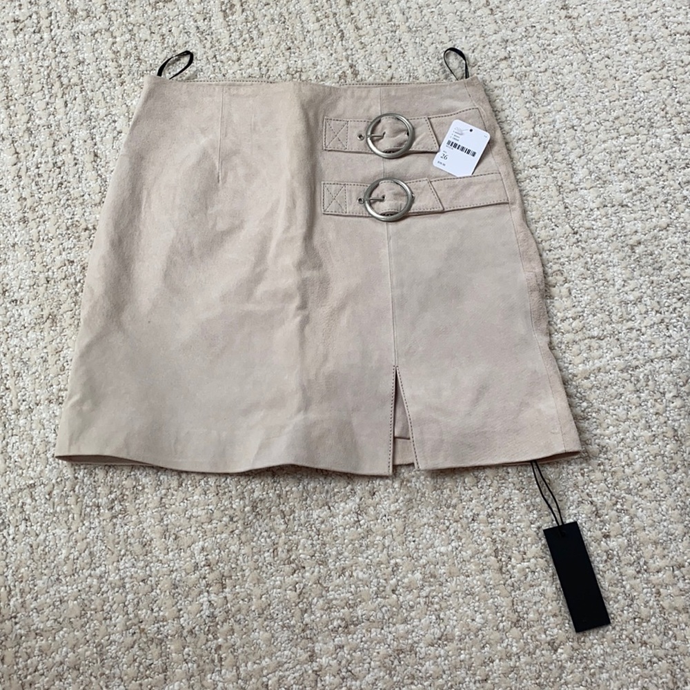 Blank NYC leather skirt